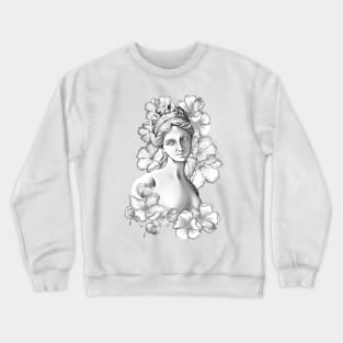 A portrait of the goddess Aphrodite Crewneck Sweatshirt